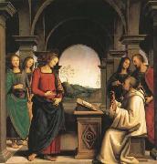 The Vision of St Bernard (mk08) PERUGINO, Pietro